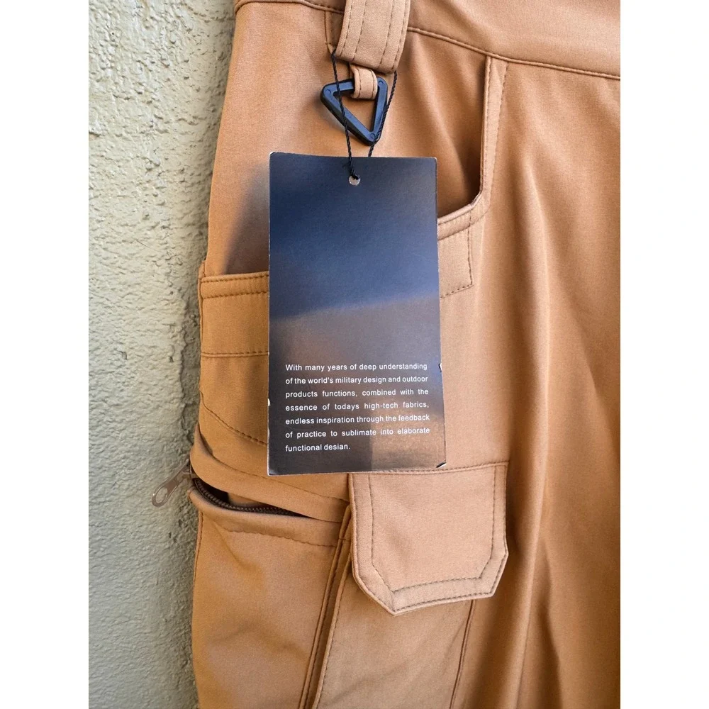 Outdoor Equipment NEW Tan Mens Cargo Lightweight Pants SZ 34 Gorpcore Work